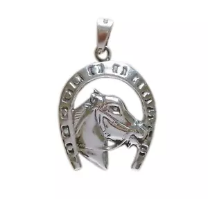 COLGANTE DE HERRADURA DE PLATA 0,925 CABALLO Vaquero y JOYERÍA OCCIDENTAL - Imagen 1 de 5