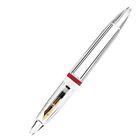 3X(0.5mm Nib Fountain Pen with Eyedropper High Capacity Transparent Offff