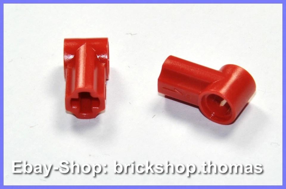 Lego 2 x Technic Achs-Pin-Verbinder rot - 32013 Connector Red - NEU / NEW - Bild 1 von 1