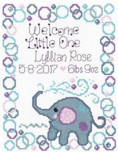 Ursula Michael Imaginating Counted Cross Stitch Kit ~ Elephant Baby ~ 3141K - Picture 1 of 1