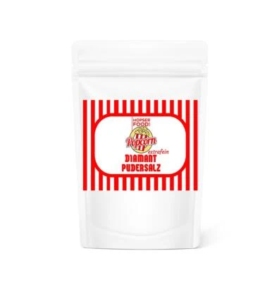 HOPSER FUNFOOD Diamant Pudersalz Premiumsalz 250 Gramm extra Fein Popcornsalz im wieder verschl