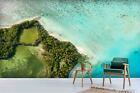 3D Sea Coast Islands Forest Self-Adhesive Removeable Wallpaper Wall Mural2541