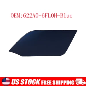 Paquete de 1 tapa cubierta de ojo de remolque gancho parachoques delantero azul para Nissan Rogue 17-20 - Imagen 1 de 5