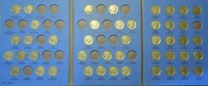 Partial Set of 1913-1938 Buffalo Nickels 5C in Whitman ~ 45 Coins ~ (Lot #985) - Picture 1 of 8