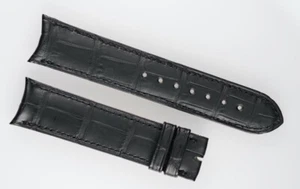 F.P. Journe Lederband Alligator schwarz 21/19 für Dornschließe - Picture 1 of 2