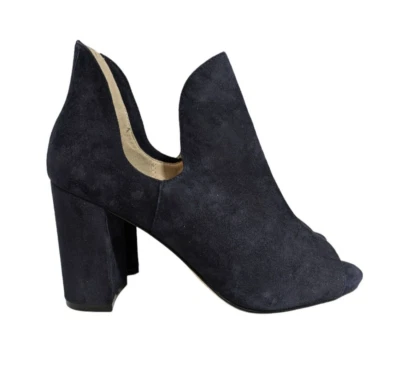 Botín Cole Haan Grand OS Electa en gamuza azul marino talla 7,5 peep toe recorte Foto 1 de 4