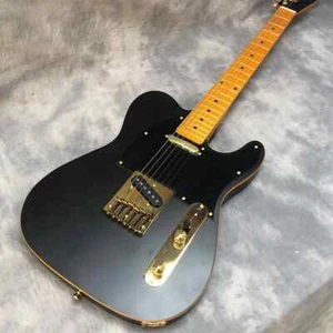 Guitarra Eléctrica Cuerpo Amarillo Encuadernación Trémolo Puente Whammy Bar De Colección Amarillo - Imagen 1 de 7