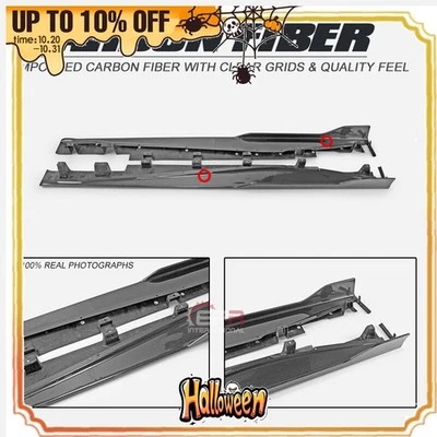 For Lexus LC 500 URZ100 (17.03 Onwards) TM Type Side Skirts (2Pcs) Carbon Fiber - Imagen 1 de 4