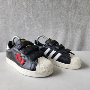 Adidas x Hello Kitty Shoes Girls Size 1 Superstar 50th Anniversary Edition - Picture 1 of 11