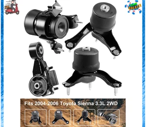 Engine Motor and Transmission Mount Set Compatible 2004-2006 Toyota Sienna 3.3L - Afbeelding 1 van 7