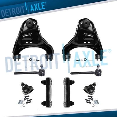 Braços de controle superior dianteiro 4WD 8 peças juntas esféricas hastes de amarração para Chevy Blazer S10 Jimmy - Imagem 1 de 4