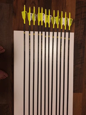 12 flechas Victory Vforce TKO Low Torque Elite 350 con envolturas y paletas AAE Foto 1 de 4