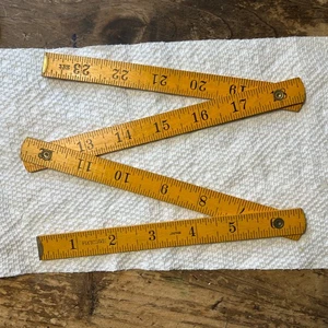 Regla Plegable Madera Fix'N'Save 24" Longitud Total Hecha en Japón Herramienta De Colección - Imagen 1 de 9