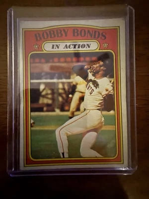 1972 Topps - High # Bobby Bonds #712 en acción Foto 1 de 2