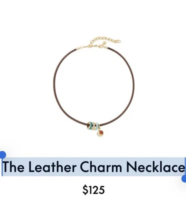 ROXANNE ASSOULIN El Collar con Dije de Cuero Sin Dije de Corazón Precio Firme Foto 1 de 4