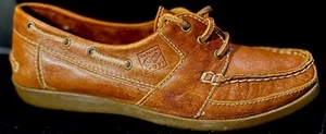 Natural Sport Tan Leather Women’s Loafers 7 1/2. A4 - Picture 1 of 9
