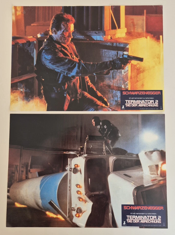 TERMINATOR 2 SCHWARZENEGGER 2 GROSS KINO AUSHANG FOTOS - Bild 1 von 1