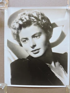 Ingrid Bergman original glamour studio portrait photo 1940's - Picture 1 of 2