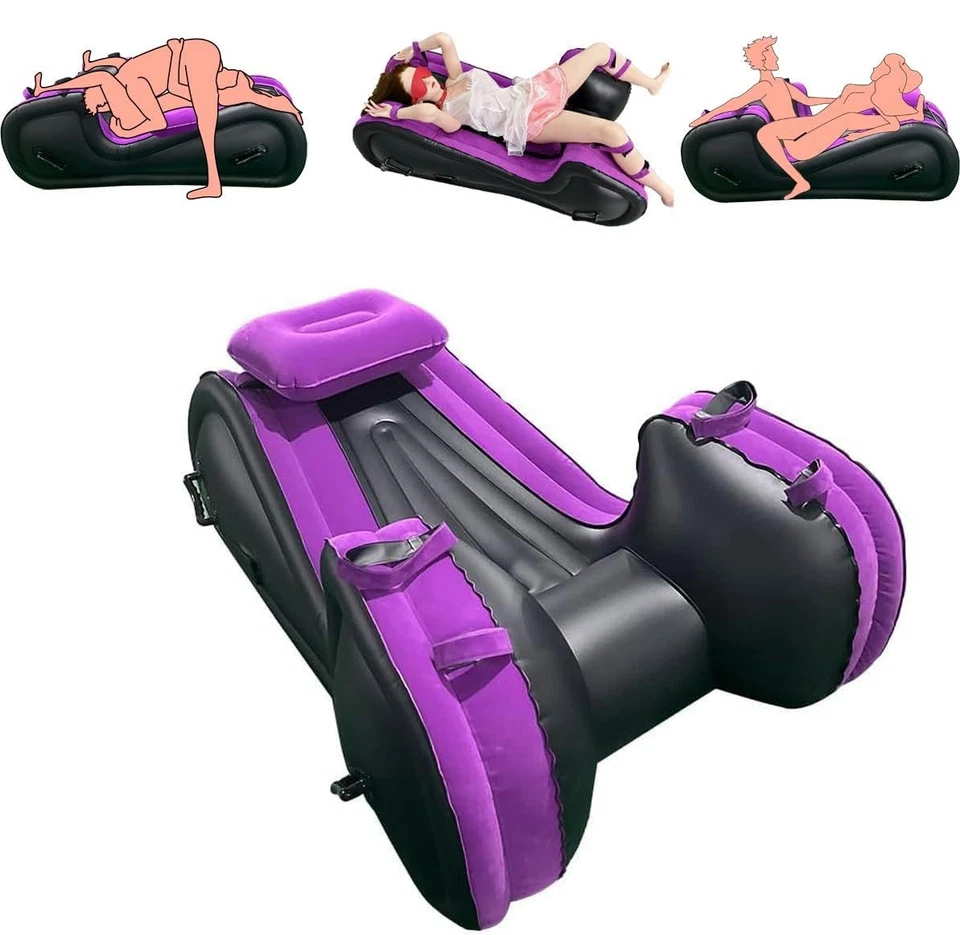 Sofá sexual, silla sexual inflable automática para posición de punto G, muebles sexuales para... Foto 1 de 4
