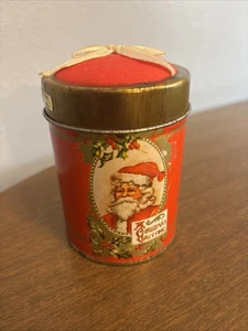 Lata de Velas Vintage Navidad Papá Noel Aroma Fresa Giftco Reutilizable - Imagen 1 de 6