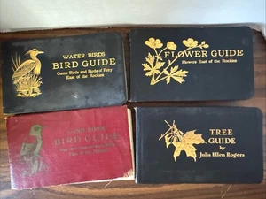 Set Of 4 Pocket Guide Books For Flowers Trees Birds Chester Reed & Julia Rogers - Bild 1 von 24