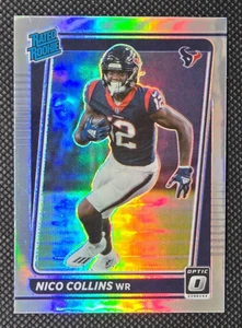 2021 Panini Optic - Rated Rookie Nico Collins #230 Holo Prizm Houston Texans - Picture 1 of 2