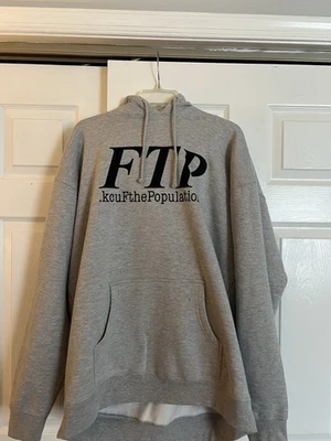 Sudadera con capucha gris XXL FTP Kcuf Foto 1 de 4