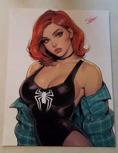 Mary Jane Spiderman Farbillustration Kunstdruck 8,5x11 von Keyeske Nr. 2 - Bild 1 von 8
