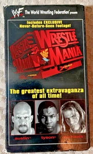 WWF WrestleMania XIV 14 (VHS) Mike Tyson Stone Cold Steve Austin - Imagen 1 de 3