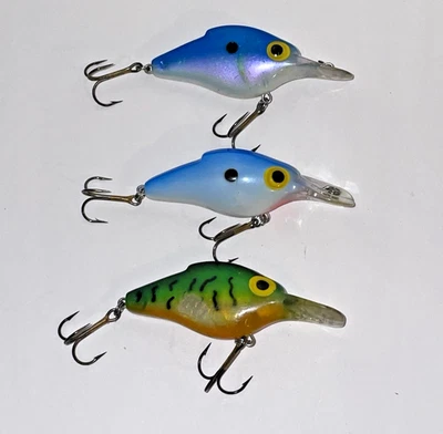 Lot of (3) Pre Rapala  Storm Lightnin Shad  Fishing Lures - Image 1 of 4