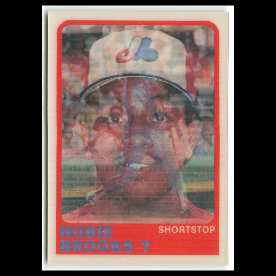 Hubie Brooks #187 1988 Sportflics Montreal Expos Baseball Card MLB NM - Image 1 of 3