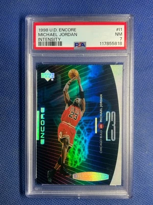 1998-99 Upper Deck Encore Intensity #I1 Michael Jordan | PSA 7 | Chicago Bulls - Image 1 of 2