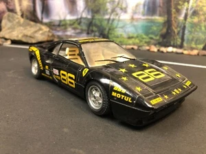BURAGO 1984 FERRARI GTO Italy BLACK 1/24 Scale DIECAST CAR Imperfect, No Box - Picture 1 of 12