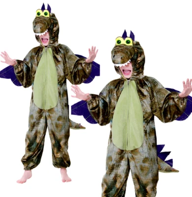 Dinosaur Childrens Fancy Dress Costume Wild Dinosaurs Outfit Ages 3/13 - Image 1 of 2