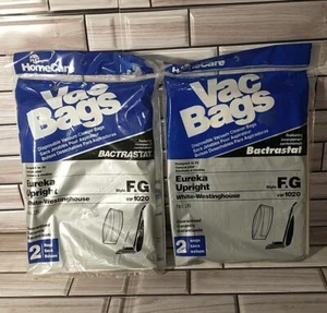 HomeCare BACTRASTAT VAC EUREKA UPRIGHT Style F & G VIP1020 Lot of 2 (4 Bags) - Picture 1 of 7