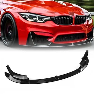 For 2015 2016-2020 BMW F80 M3 F83 F82 M4 Front Bumper Spoiler Carbon Fiber Look - Picture 1 of 12