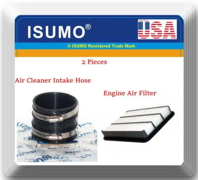 2 PCs Air Cleaner Intake Hose & Engine Air Filter Fit:Toyota T100 1994-1998 2.7L - Image 1 of 4