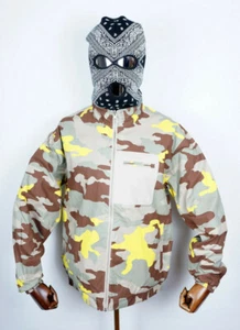 Huf Worldwide Skateboard Jacket Cambridge Camo Tan En M - Picture 1 of 4