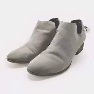 American Eagle Boots Womens 12 Ankle Booties Gray Fabric Slip On Heels Casual - Picture 1 of 9