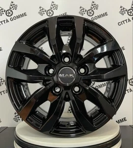 4 Cerchi in lega Fiat Ducato Light Camper da 15" NUOVI MAK CAMPIONE BLACK - Imagen 1 de 3