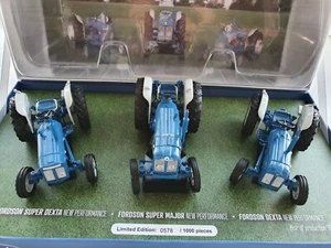 UH FORDSON NEW PERFORMANCE TRACTOR 3PC SET LIMITED EDITION - 1/32 SCALE  - Picture 1 of 4