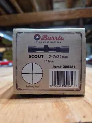 Burris Scout 2-7x32mm Ballistic Plex Reticle SFP Riflescope Matte Black - 200261 - Image 1 of 4