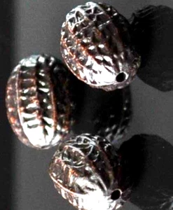 15 pcs acrylic beads of a nut shape, oblong brown, length of 16 mm - Picture 1 of 1
