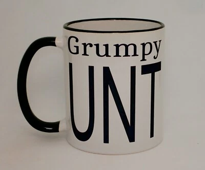 Grumpy C*nt Mug Rude RudeC*nt Cheeky Funny Office Coffee Gift Cup Personalised - Image 1 of 3