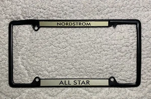 2010 Nordstrom ALL STAR License Plate Frame Holder Steel DAMAGED rare - Picture 1 of 11