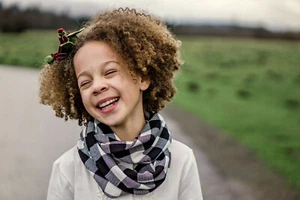 Buffalo Plaid Infinity Scarf for Girls Boys Children's Scarves - Picture 1 of 3