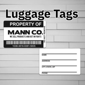 Mann Co Asset Kofferanhänger (für Rucksack, Laptoptasche, Schlüsselanhänger) TF2 Team Fortress - Bild 1 von 8