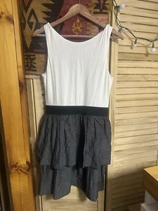 BeBop Layered Sleeveless Zip Front Dress w/Elastic Waist Band - Size XL - Picture 1 of 12