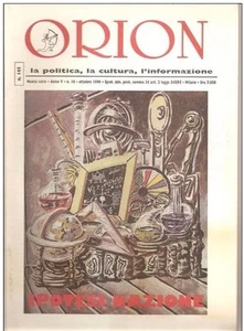 ORION RIVISTA IPOTESI NAZIONE N.10 1996 - Foto 1 di 1