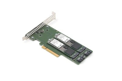 HP Dual M.2 SATA PCIe Storage Controller W/2x120GB SSD P/N:759505-001 777259-002 - Image 1 of 4